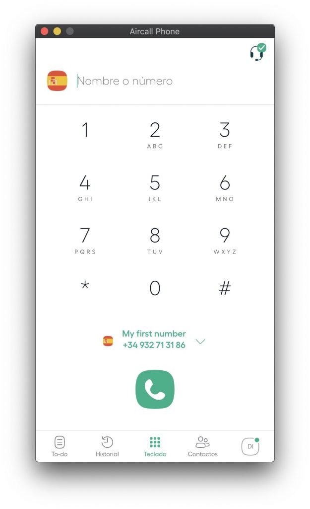 aircall aplicación de escritorio para windows y mac os