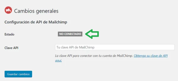 image 2 Cómo integrar MailChimp en WordPress