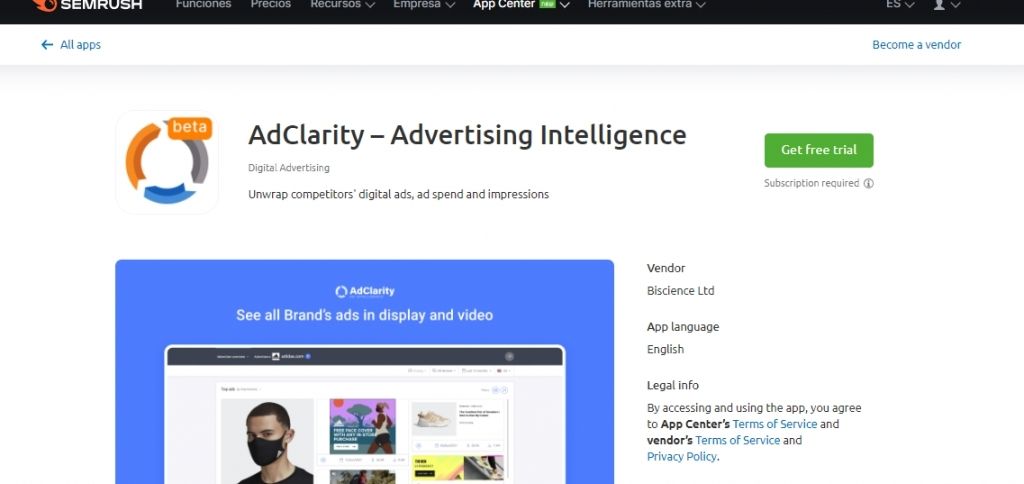 adclarity Semrush | Review 2022