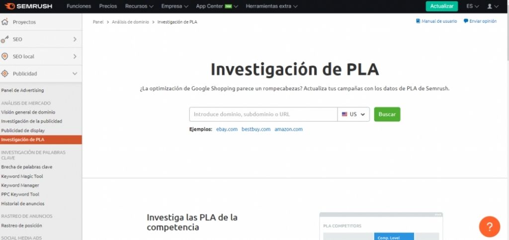 investigacion pla Semrush | Review 2022