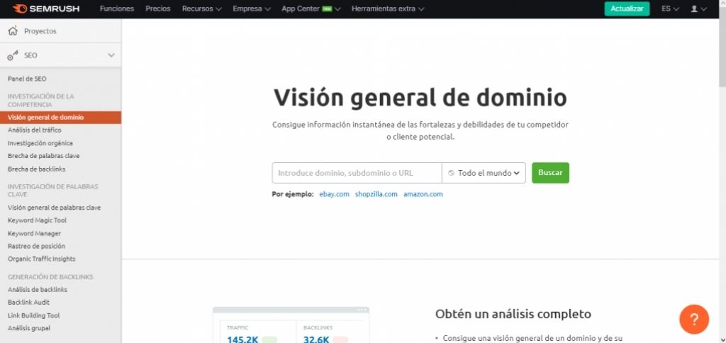 vision dominio semrush 1 Semrush | Review 2022