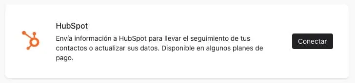 typeform hubspot conector o integración