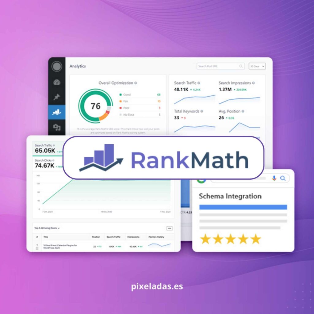 Rank Math - Las mejores herramientas gratuitas de SEO para WordPress en 2024