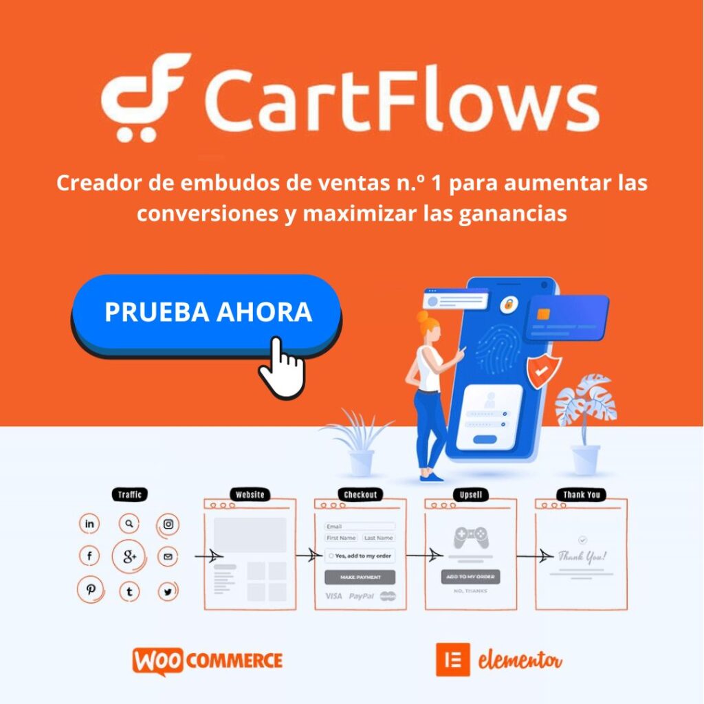 CartFlows: recupera carritos abandonados WooCommerce